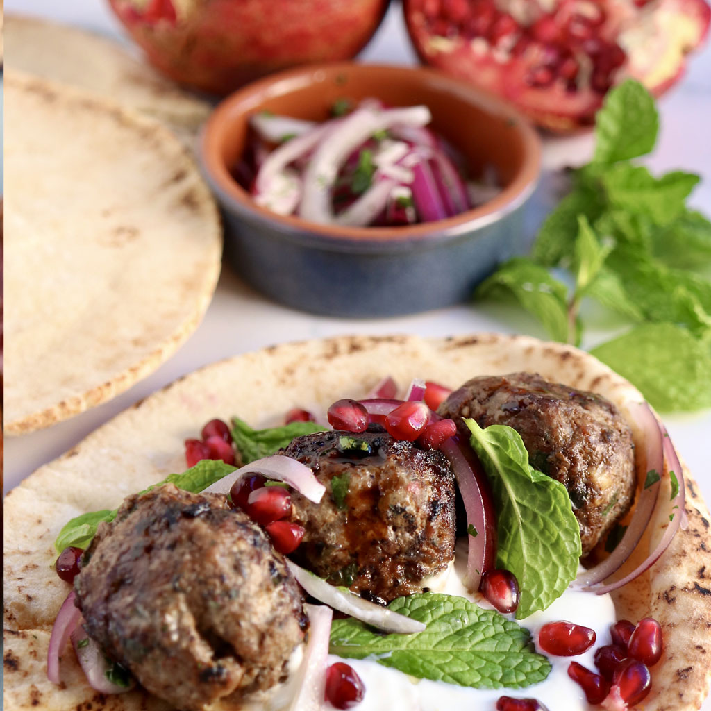 Lamb Flatbread Wraps Dough Wines